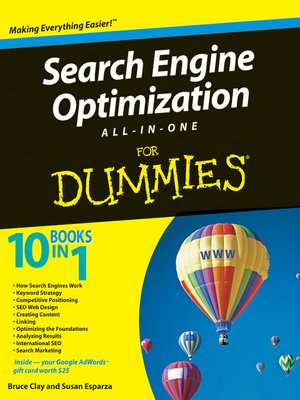 cover image of Search Engine Optimization All-in-One For Dummies